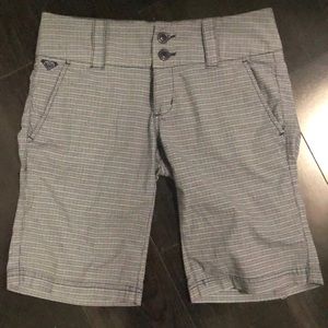 Roxy Blue Plaid Shorts